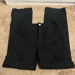 Zara Women's Black Wide Leg Pants